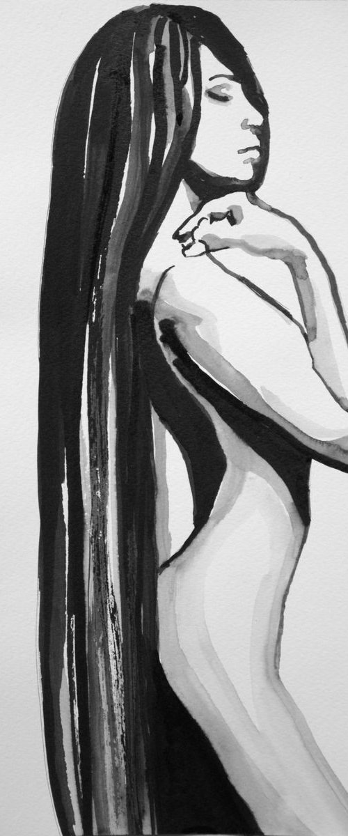 Nude #193 ID / 35 x 19.8 cm by Alexandra Djokic