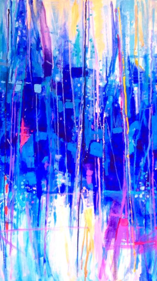 blue abstract 1 by Patricia Clements
