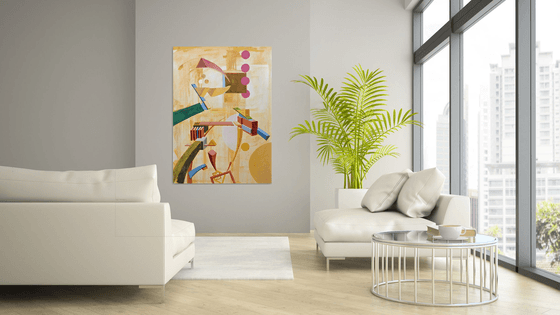 The perspective -- large abstract painting