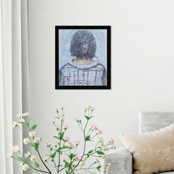 A Girl in a Striped Shirt