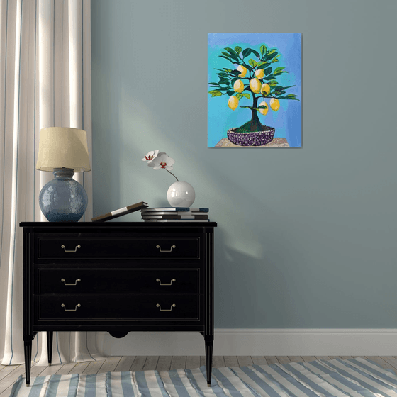 Lemon tree / 67 X 55 X 5 cm