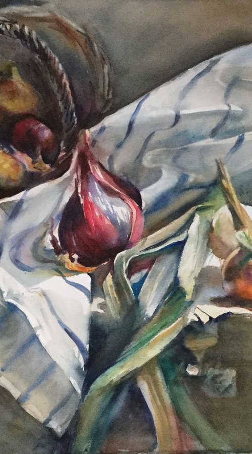 Onion crop by Irina Bibik-Chkolian