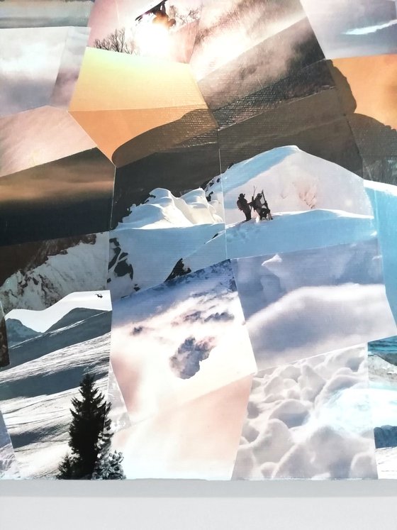 Mountains Monochrome III – Golden Winter