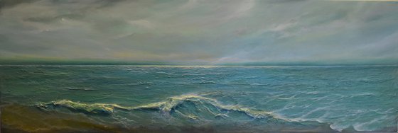 Looking to the Sea Seascape painting