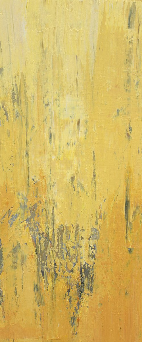 Sunshine Yellow 210108, minimalist abstract summer gold field by Don Bishop