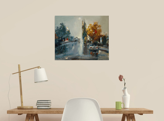 A Misty Autumn City