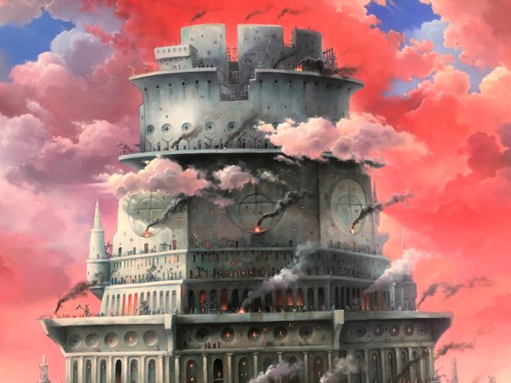 The Tower of Babel. Red.