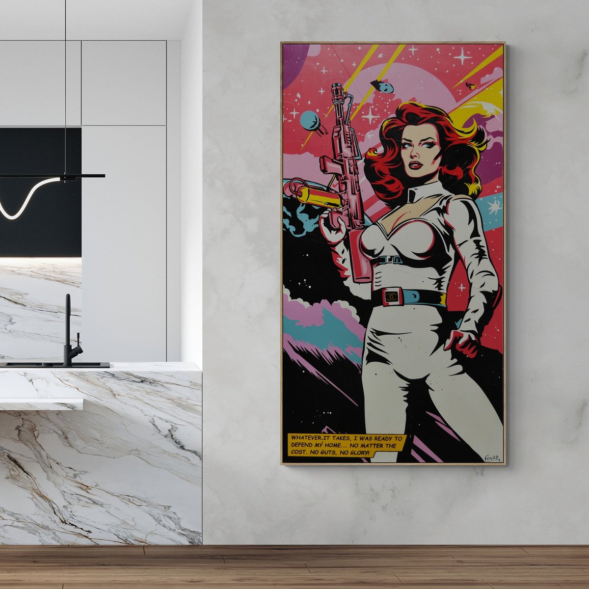 Urban And Pop Painting , Interstellar Diva By Franko, 39 X 75, Artwork For Sale On Artfinder