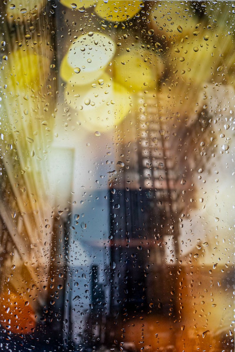 Abstract Cityscapes Photograph By Sven Pfrommer, 47 X 31", Rainy Days In New York Vii, Original Artwork