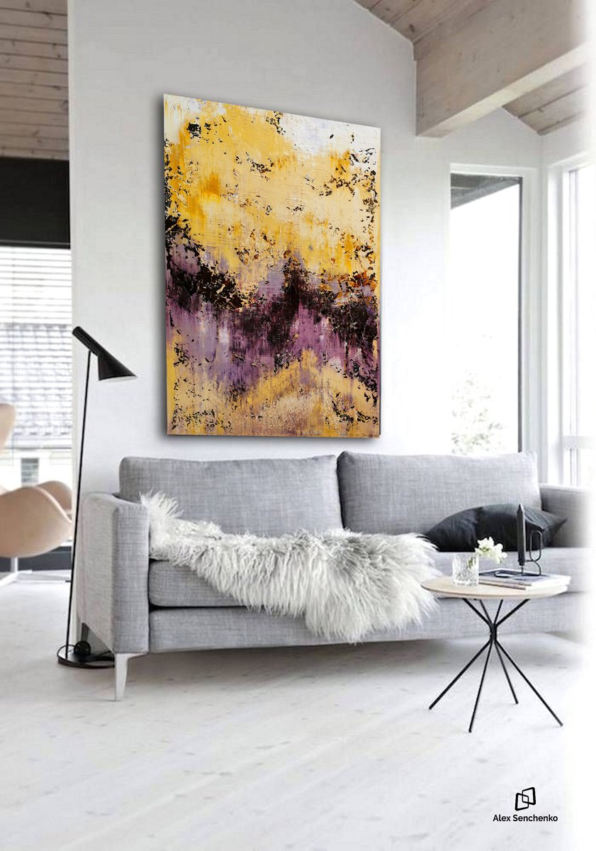 150x100cm. / abstract painting / Abstract 1239 by Alex Senchenko