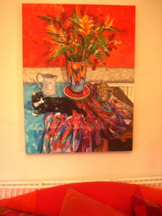 Still Life With Bird Of Paradise And Black And W Artfinder