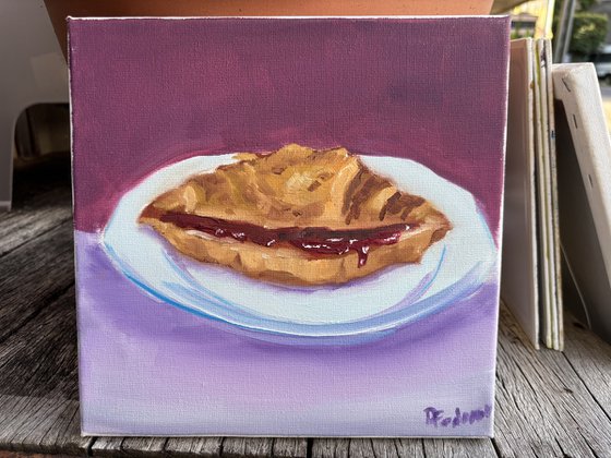 The croissant. still life