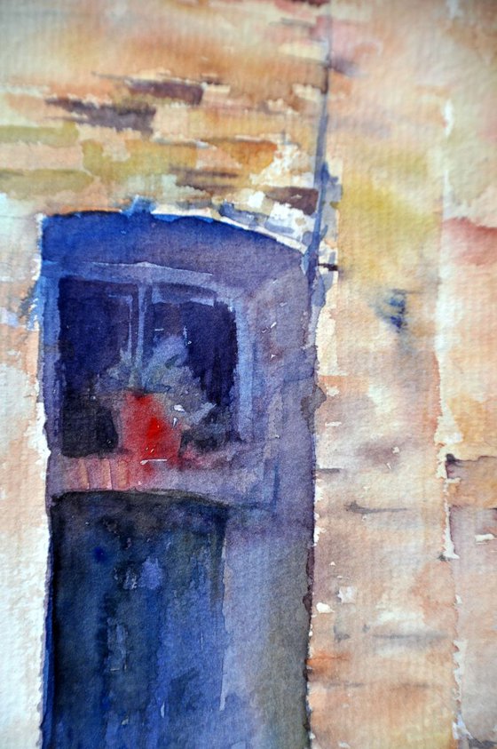 DESOLATE CORNER . ITALY original watercolour 34X53