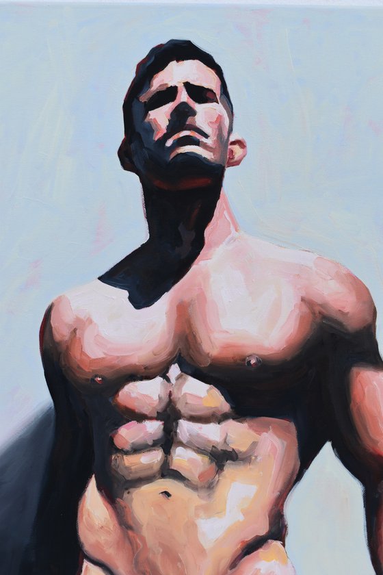 “Toward the Light” - Male figure