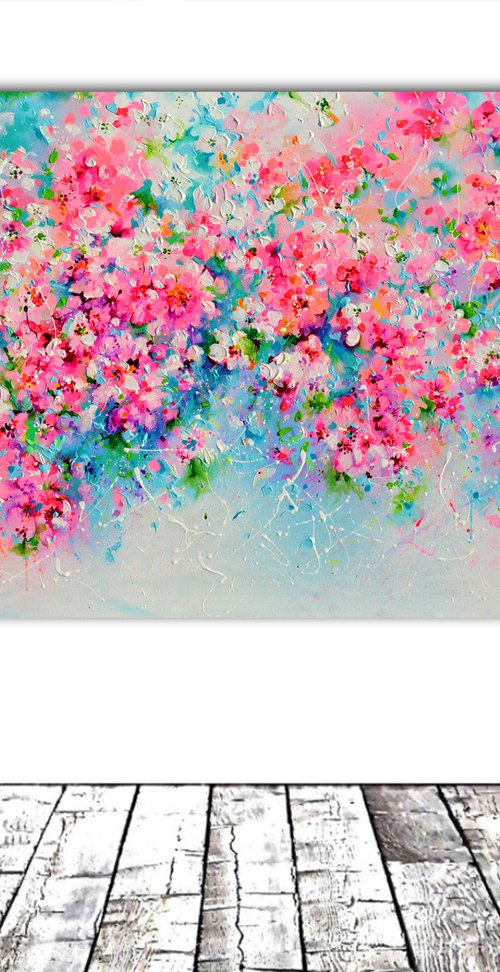 I've Dreamed 30 - Sakura Pink Cherry Tree Colorful Blossom by Soos Roxana Gabriela