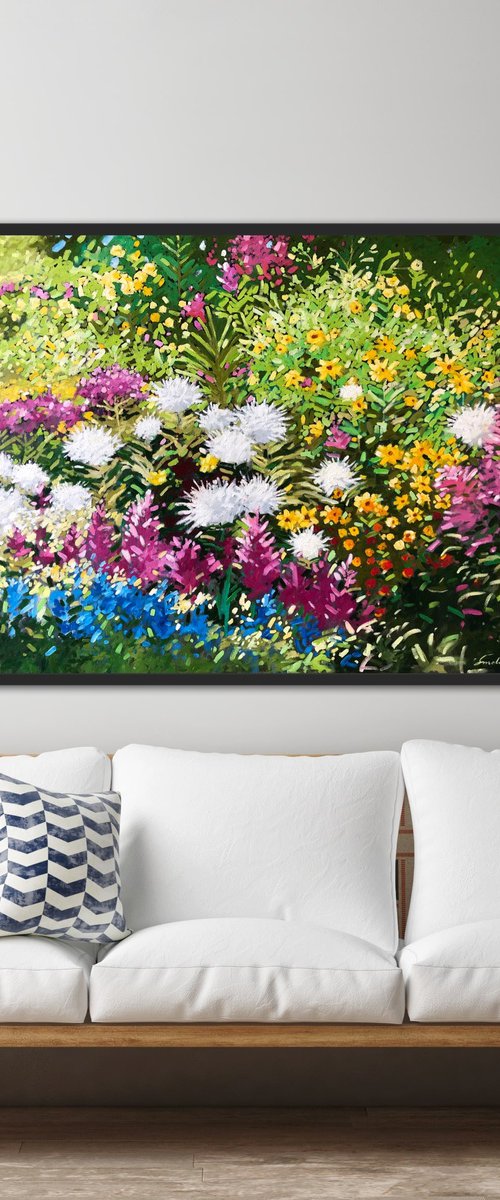 Colorful flowers by Volodymyr Smoliak