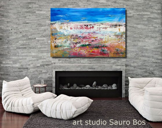 large paintings for living room/extra large painting/abstract Wall Art/original painting/painting on canvas 120x80-title-c682