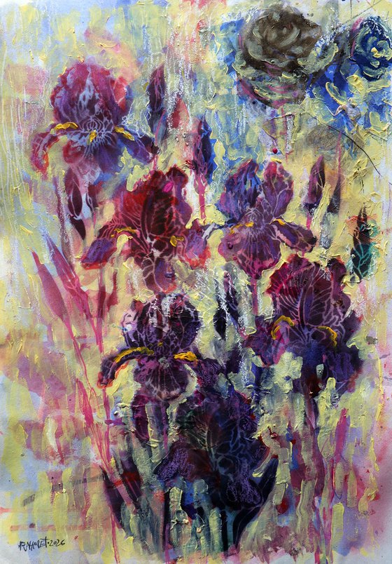 Fantasy with Flowers 339: paper 59x42cm