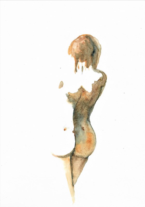 Nude standing