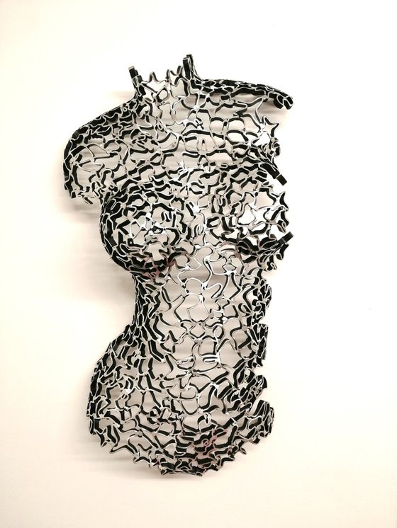 Argentu, auluminium abstract sculpture