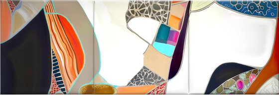 TRiptych Geometric abstraction #81