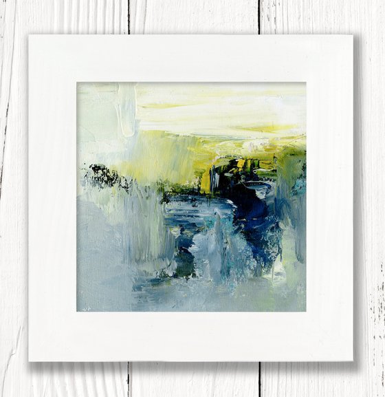 Oil Abstraction 153 - Framed Abstract Painting by Kathy Morton Stanion
