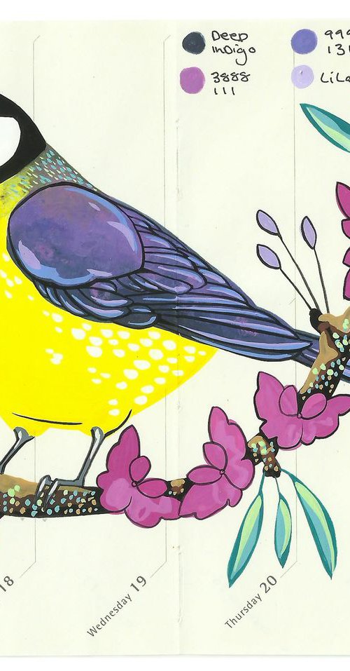 Birds of Europe: Great Tit by Fran Giffard