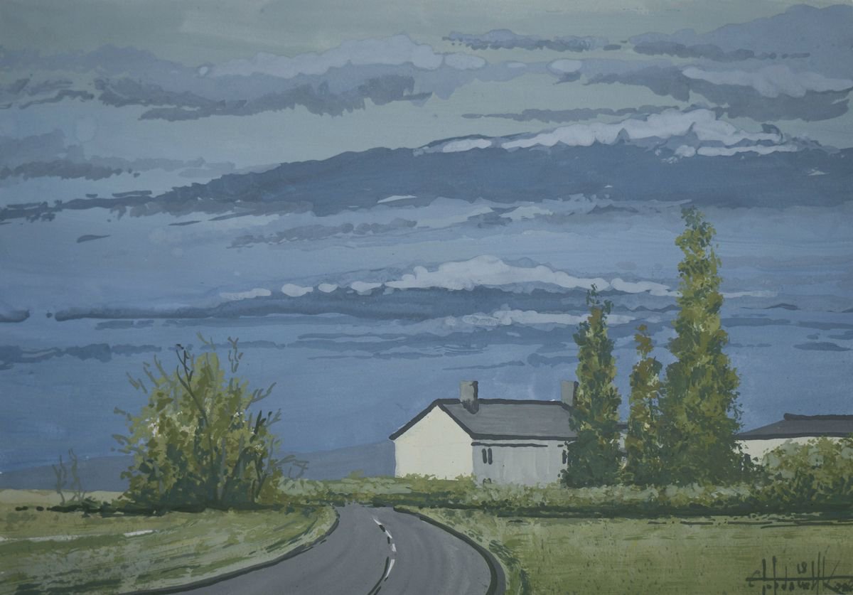 Impressionistic Landscape Painting By Eugene Gorbachenko, 17 X 12, Country Landscape. Summer, Original Artwork