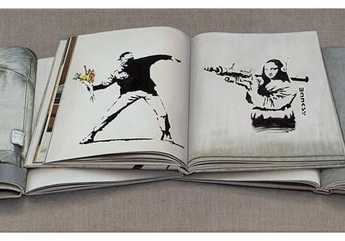 Banksy Open Books Print by Ian Robinson