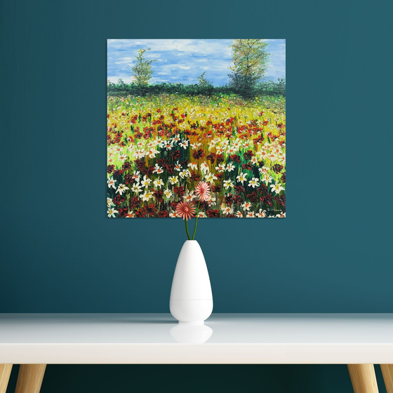 Colored meadow