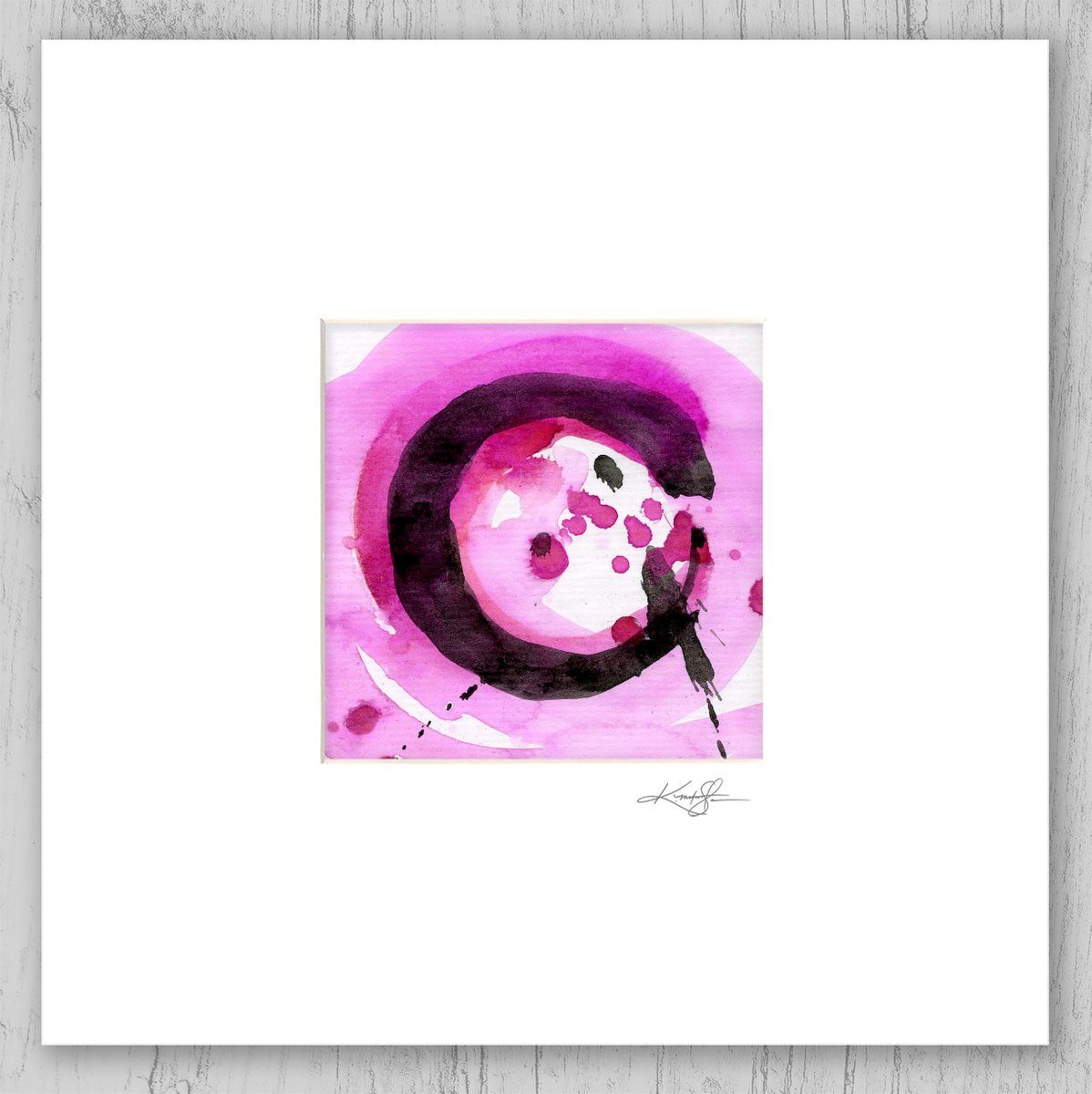 Zen Circle 35 - Enso Abstract painting by Kathy Morton Stanion by Kathy Morton Stanion