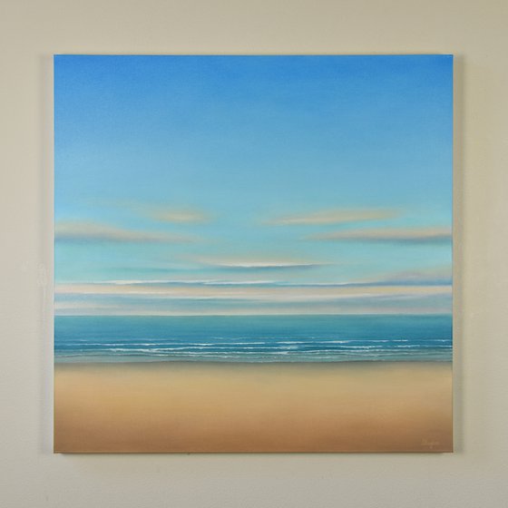 Beach Glow - Blue Sky Seascape