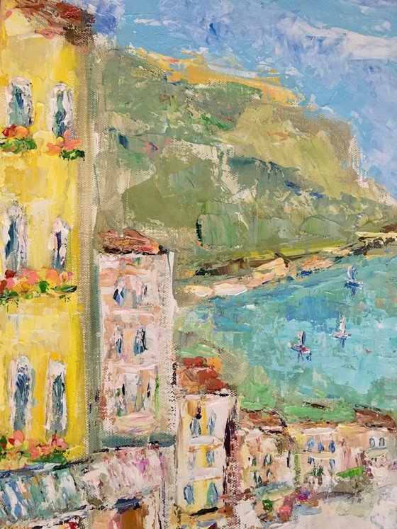 The little Italian coastal town