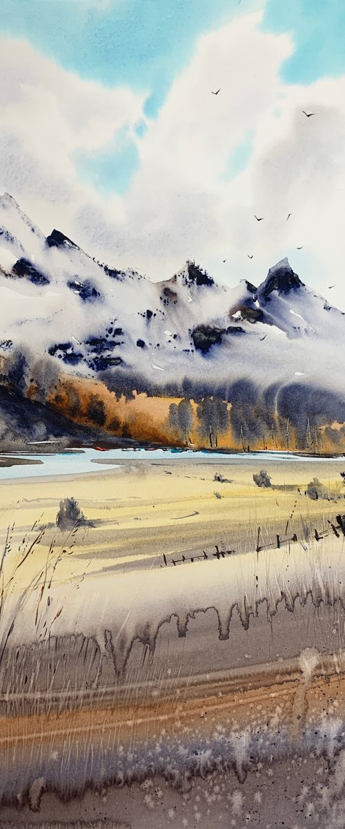 Mountain river #6 by Eugenia Gorbacheva