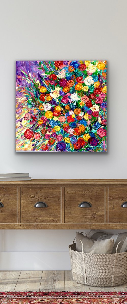 "Rainbow flowers" by Julia Borg