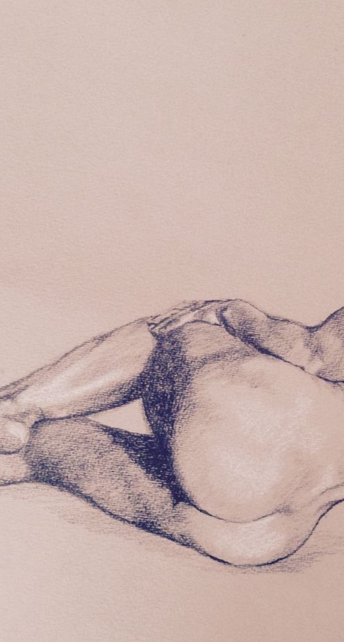 Reclining nude by CHRISTOPHER BROOKE