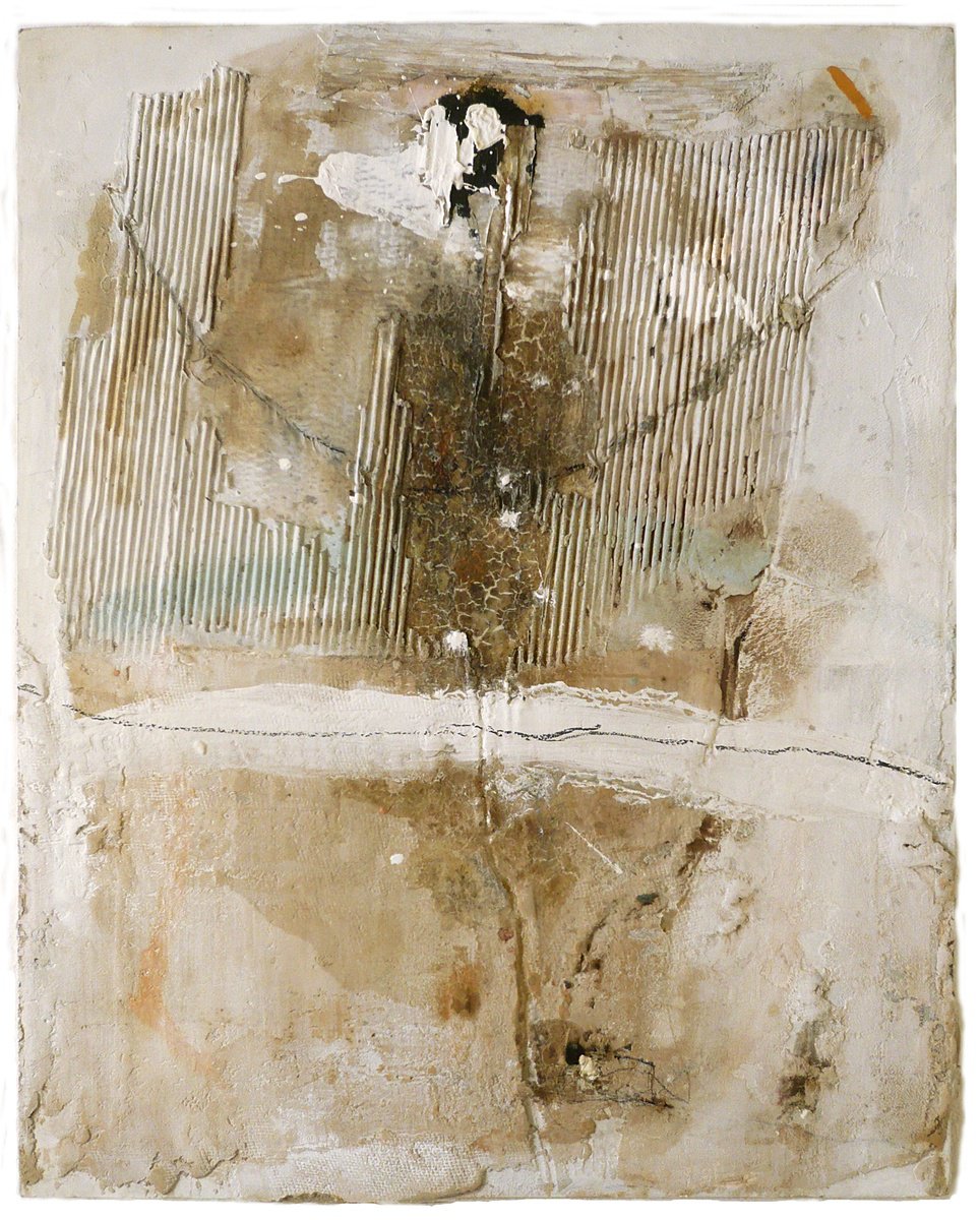 Expressive Abstract Painting By Jaroslaw Broitman, 31 X 39, Untitled 90. 2014, Original Artwork