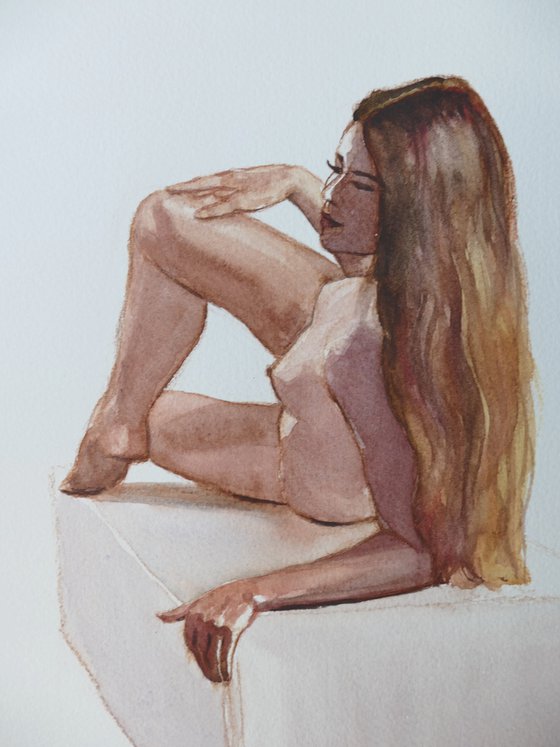 Reclining female nude