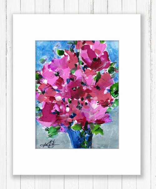 Blooms Of Joy 11 - Vase Of Flowers Painting by Kathy Morton Stanion by Kathy Morton Stanion