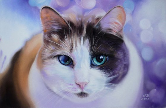 Kitty Byelimosha. Original Pastel Portrait