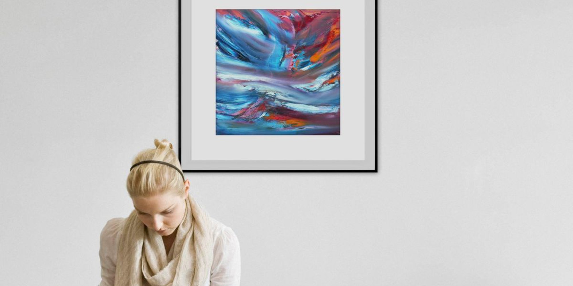 Art of the Day: "Kaos - Original abstract painting, oil on canvas, 2014" by Davide De Palma