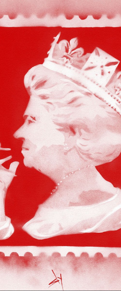 Spliff queen (red on Urbox), by Juan Sly