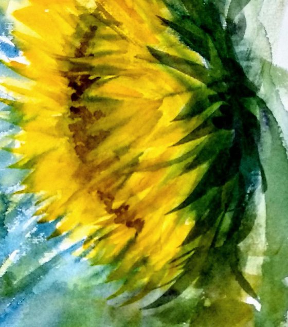 The Last Sunflower, inspired by Van Gogh