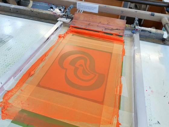 Duck Print II (Mandarin Orange)