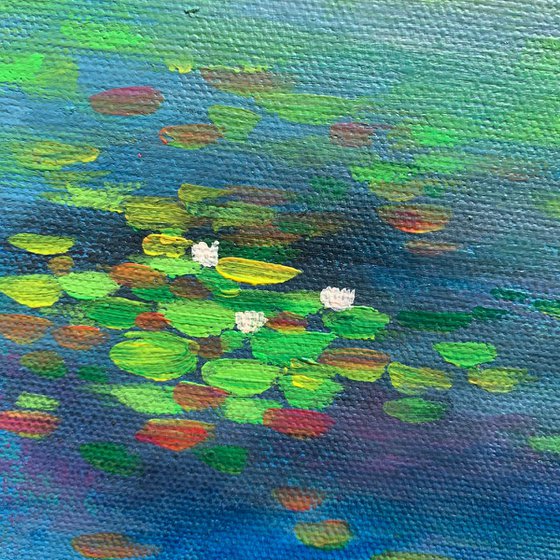 Midnight lilies! Miniature painting