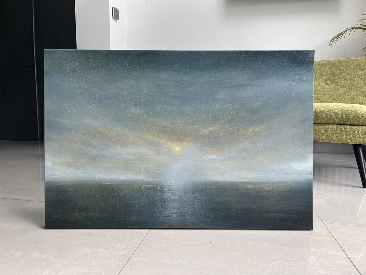 Expressive Landscape Oil Painting By Suzanne Williams, 36 X 24", Oriens, Original Artwork