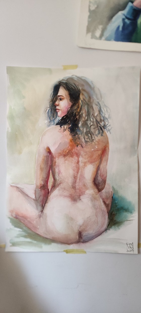 Gabriella -erotic watercolor