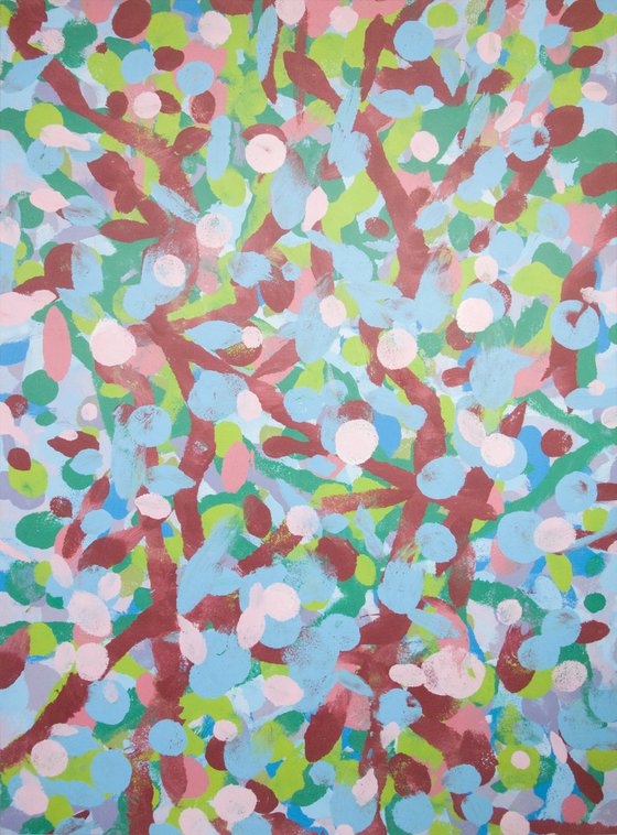 Spotty Pop Painting - 110 x 80 cm 02