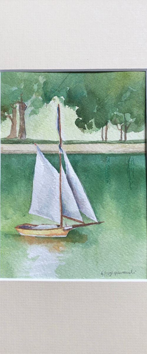 Sailing away by Krystyna Szczepanowski