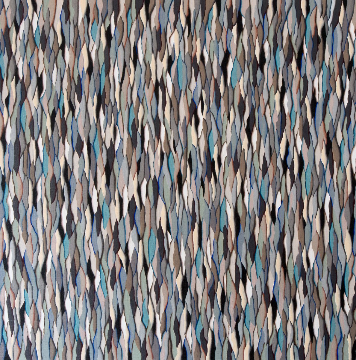 Abstract Acrylic Painting By Stefan Fierros, 28 X 28", Shifting Harmonies - 5, Original Artwork